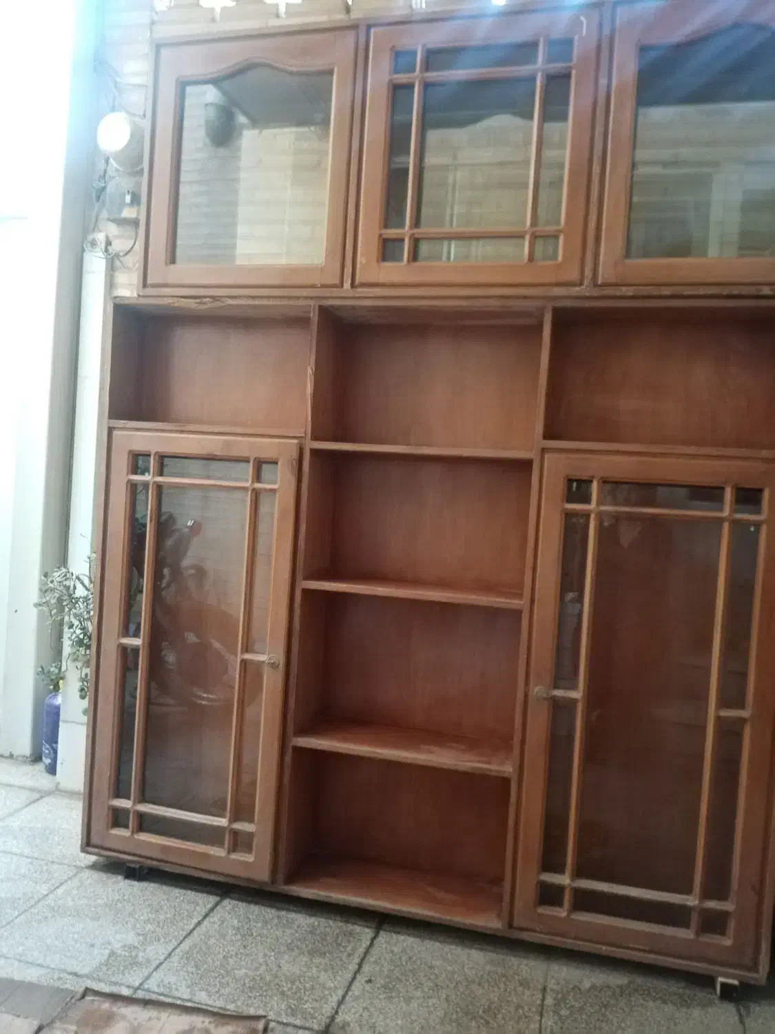 دکور دو طرفه و دو تکه|کتابخانه، شلف، قفسه‌های دیواری|یزد, |دیوار