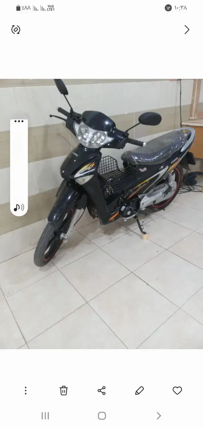 فروش موتور بی کلاج ۱۳۵ درحد صفر مدل ۹۵|موتورسیکلت|رفسنجان, |دیوار