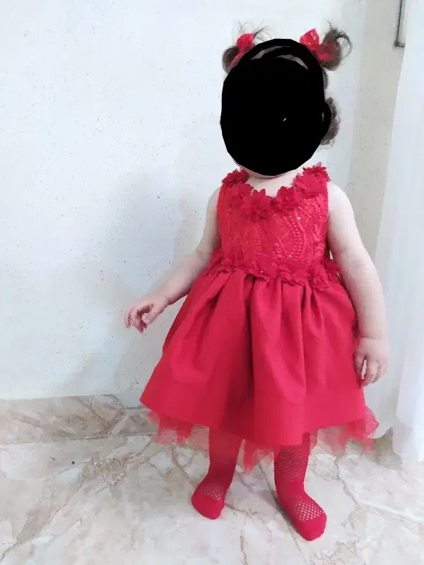 لباس مجلسی عروسکی نوزادی|کفش و لباس بچه|پرند, فاز ۱|دیوار