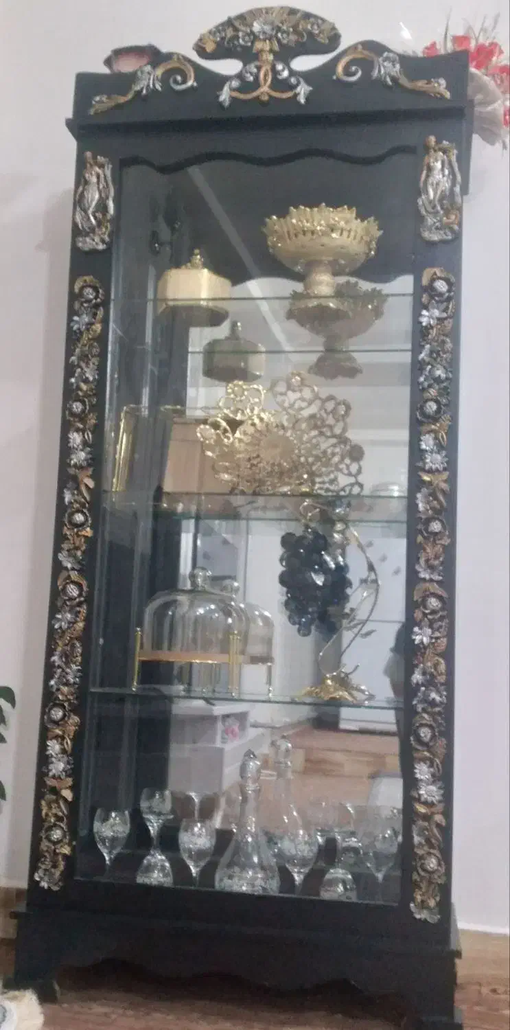 بوفه چوبی|بوفه، ویترین، کنسول|اهر, |دیوار