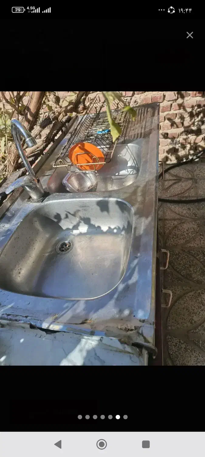 کابینت فلزی همراه سینگ دوقلو و هود|مصالح و تجهیزات ساختمان|اسدآباد, |دیوار