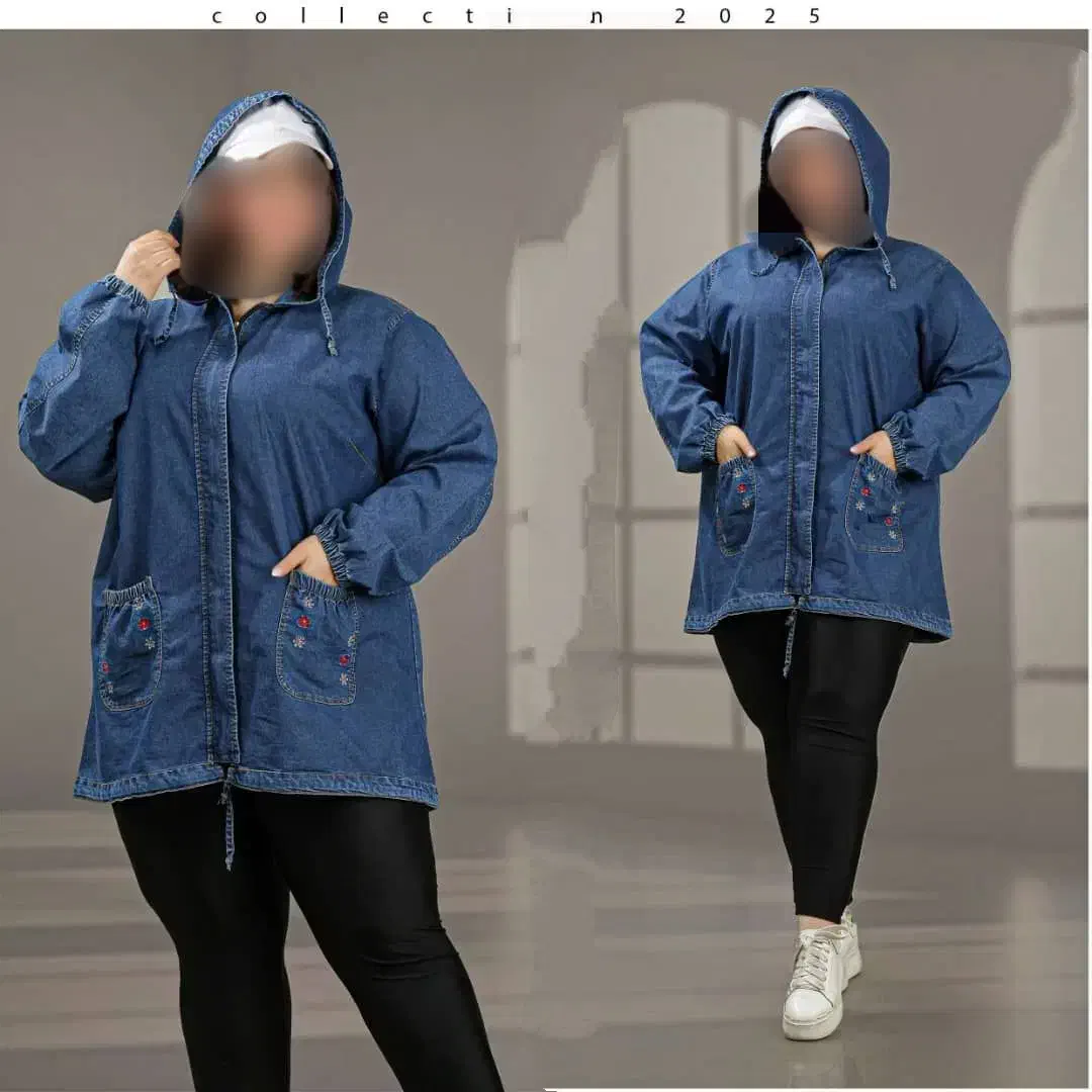 سویشرت کت جین سایزبزرگ سایز 48تا62 بزرگ 2 رنگ|لباس|مشهد, رضاشهر|دیوار