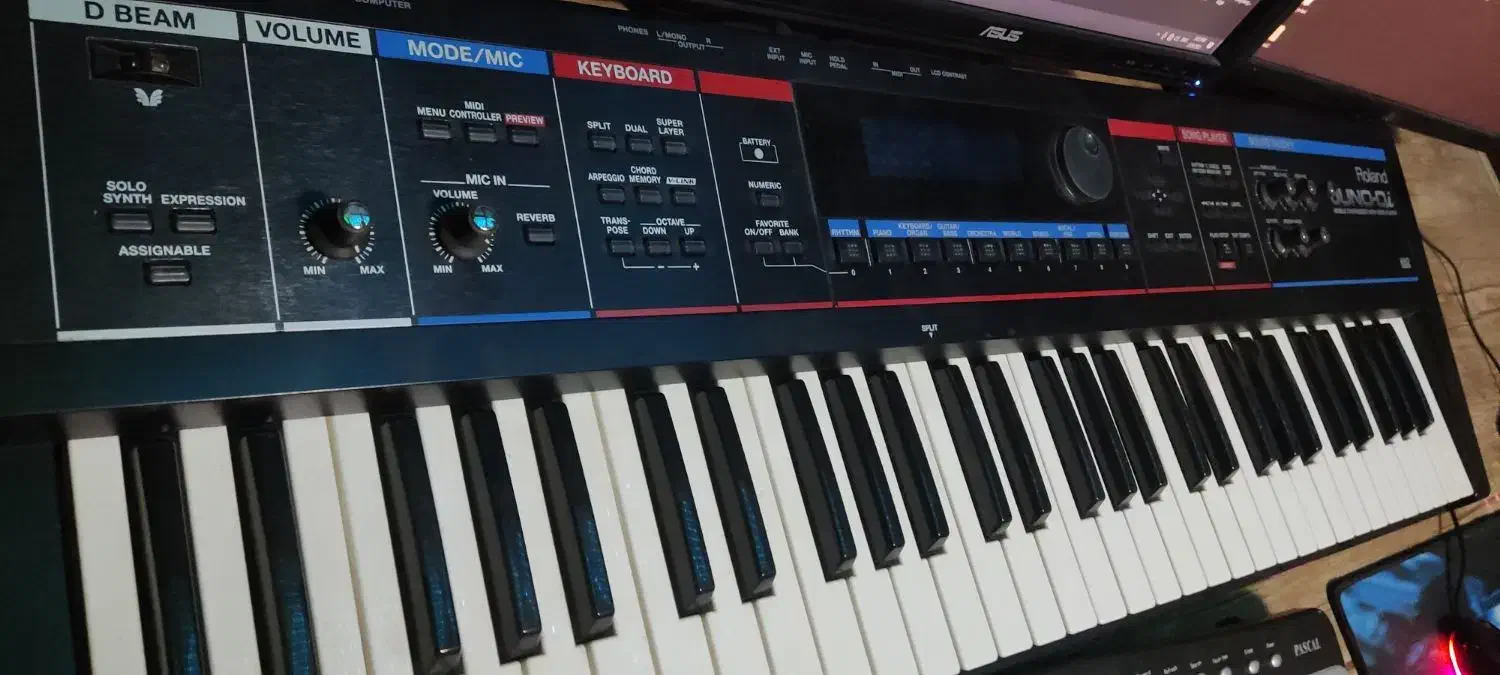 سینتی سایزر و کیبورد رولند|پیانو، کیبورد، آکاردئون|بجنورد, |دیوار