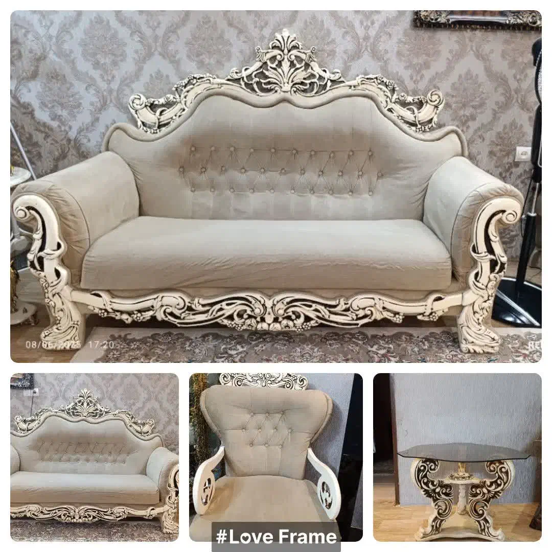 مبل 8نفره نسکافه ای تمیز|مبلمان خانگی و میز عسلی|مشهد, چهارچشمه|دیوار