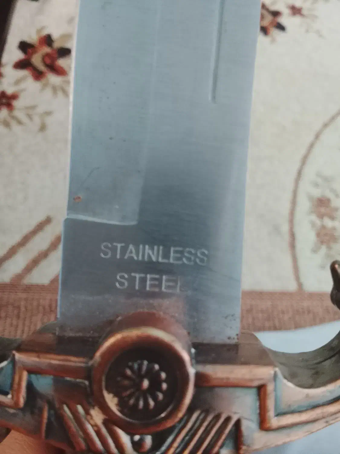 خنجر تیغه فولادی|کلکسیون اشیاء عتیقه|زرقان, |دیوار