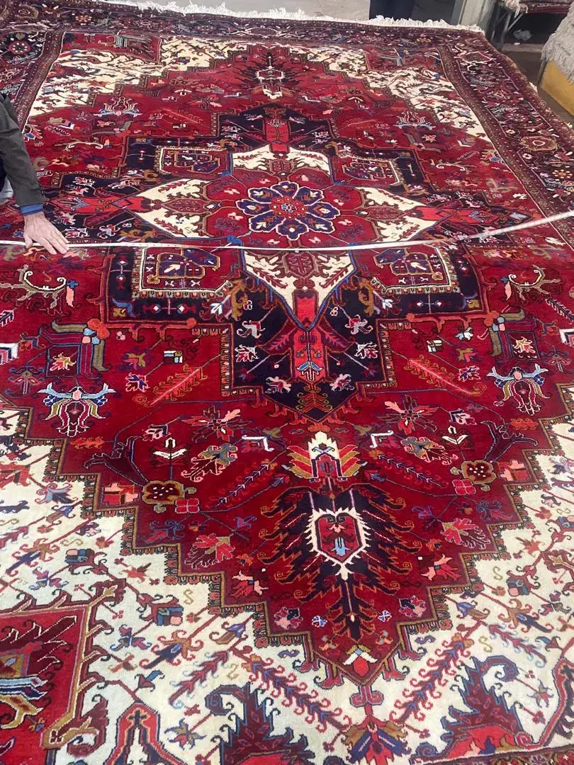 فرش هریس ۱۷ متری کارکرده در حد نو|فرش|صوفیان, |دیوار