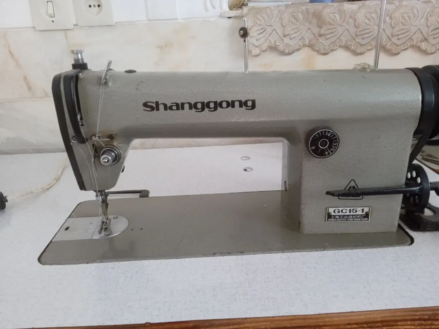 چرخ خیاطی راسته دوز شانگونگ ،موتور بزرگ|چرخ خیاطی و ریسندگی|میبد, |دیوار