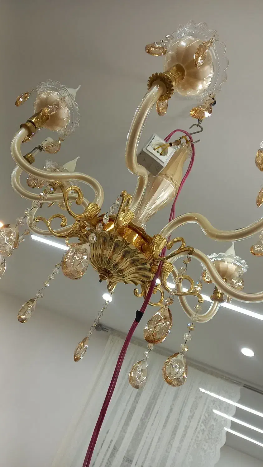 لوستر زیبا|لوستر و چراغ آویز|رشت, نظری|دیوار