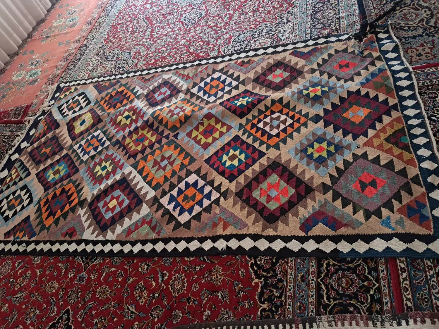 گلیم یا له|گلیم، جاجیم، گبه|کوهدشت, |دیوار