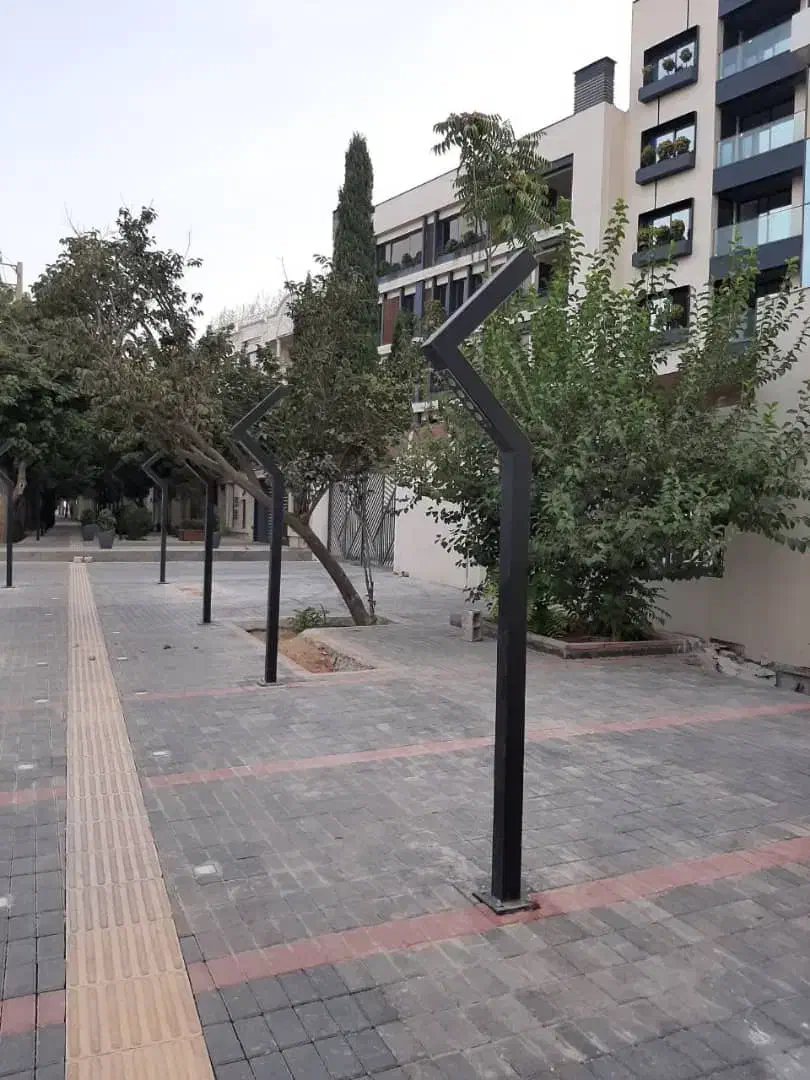 پایه چراغ شکستی Z|لامپ و چراغ|شیراز, سیاه سنگ|دیوار