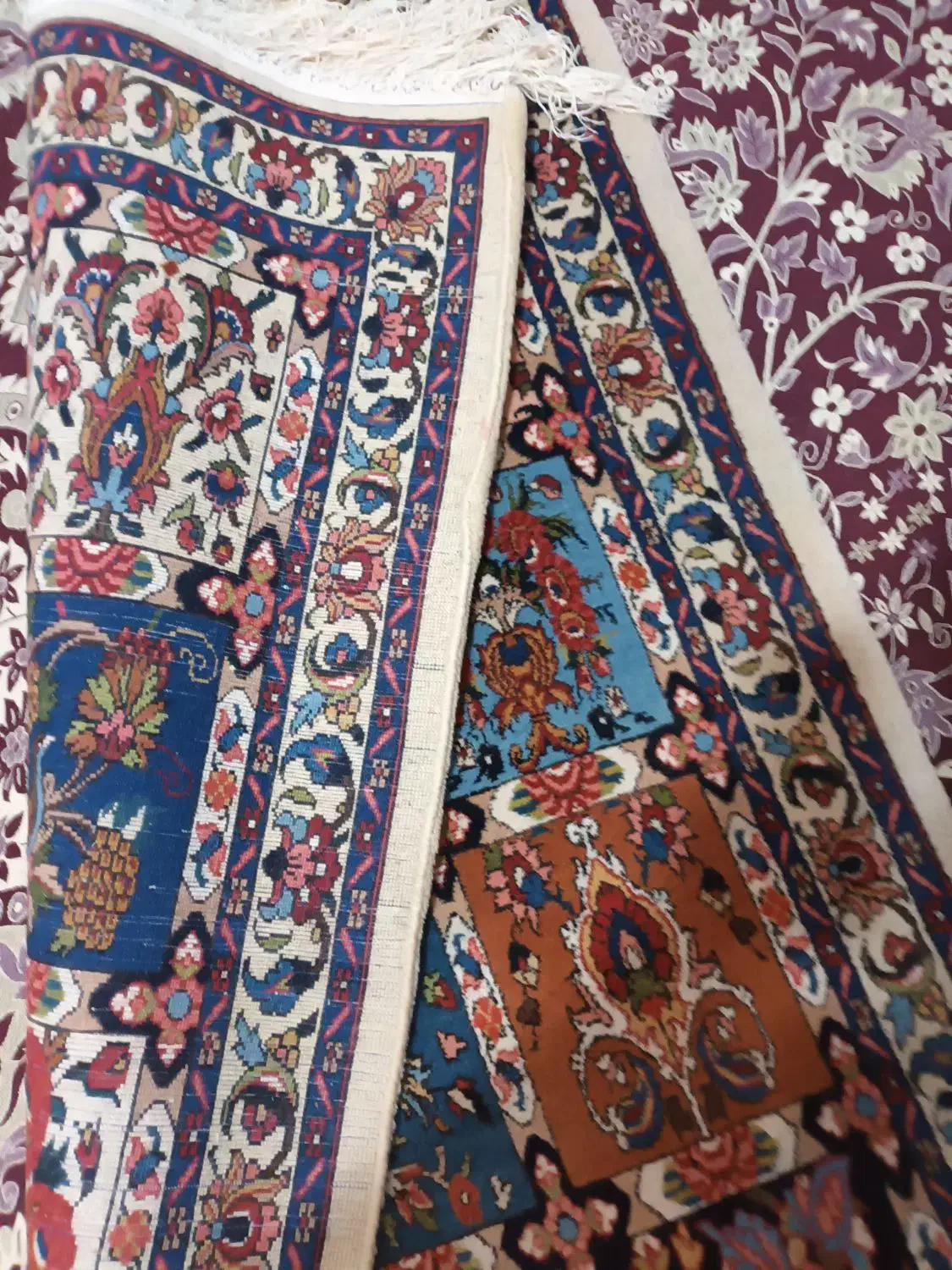 فروش فرش دست بافت طرح خشتی بختیاری|فرش|اصفهان, محمودیه|دیوار