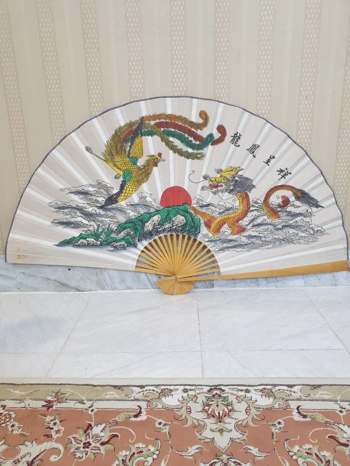 روتختی ۲ نفره، پایه گل، بادبزن تزئینی، شبه قالی|سرویس روتختی|سبزوار, شهرک اندیشه|دیوار