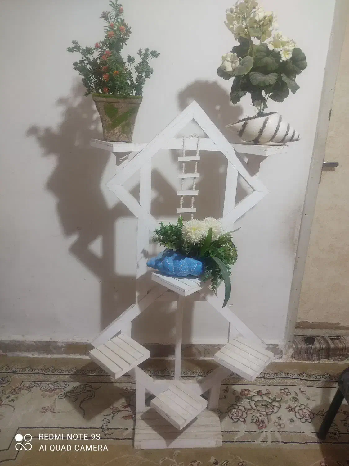 پایه گل چوبی و محکم|صنایع دستی و سایر لوازم تزئینی|مشهد, موسوی قوچانی|دیوار