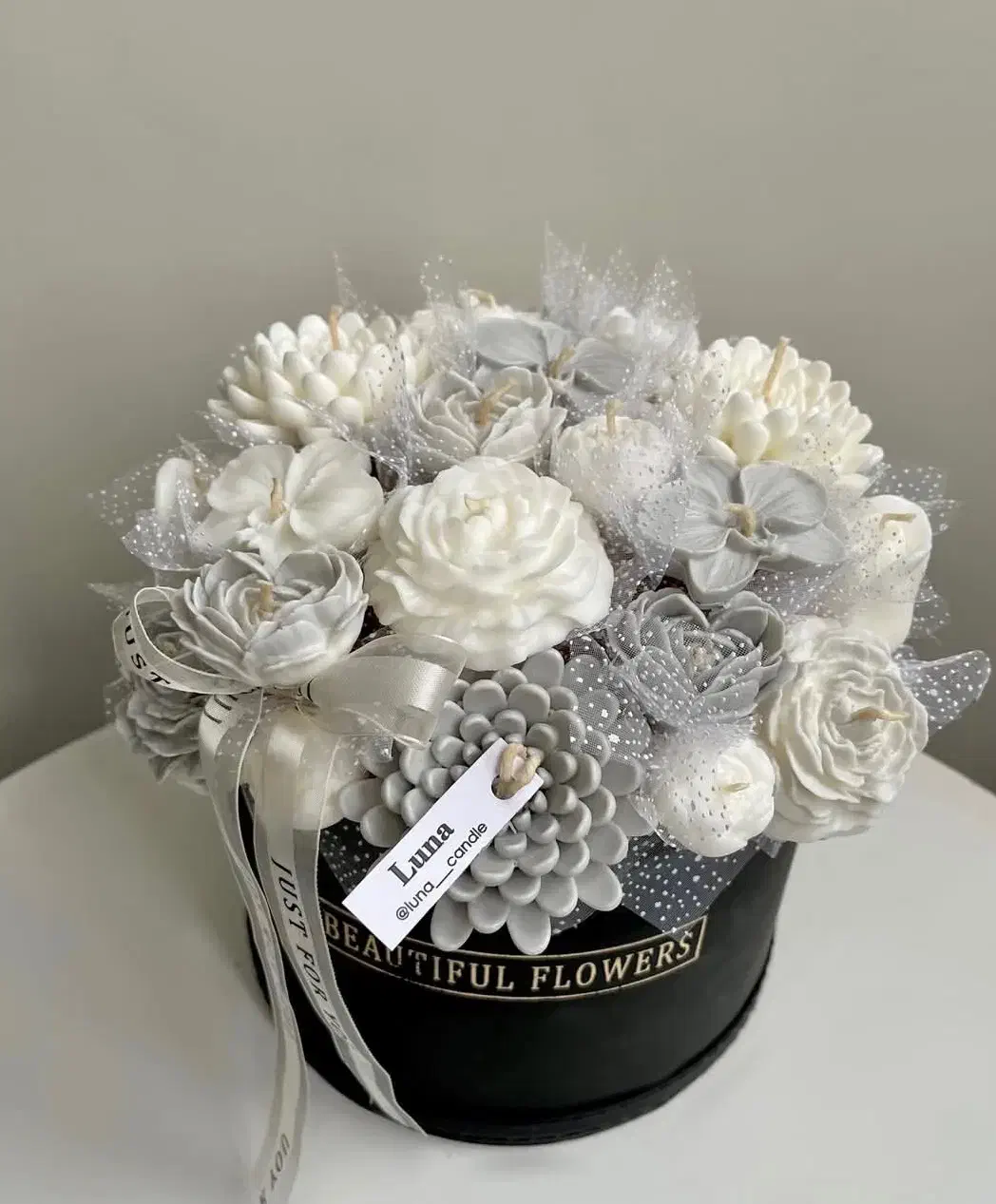 باکس گل شمع ماندگار|گل مصنوعی|کرمان, |دیوار