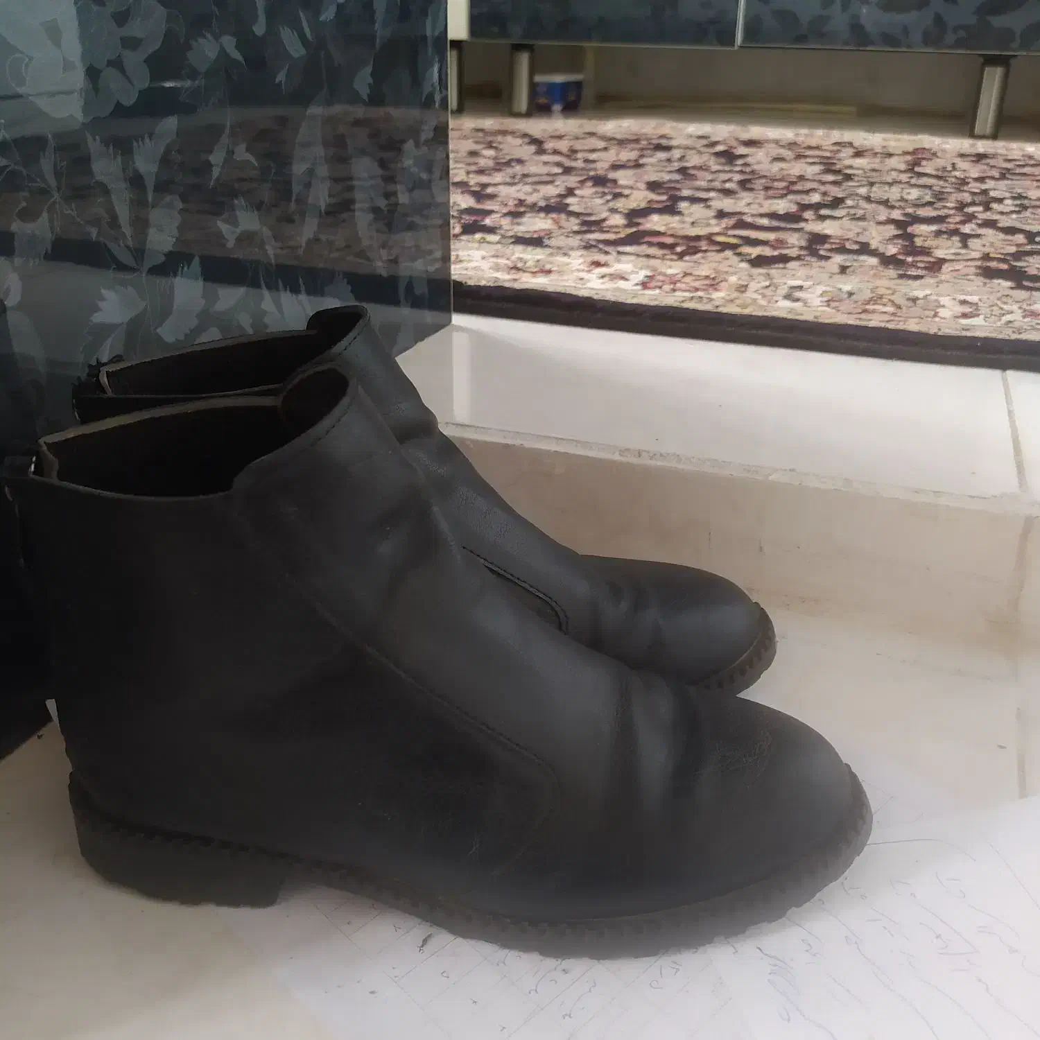 نیم بوت چرم زنانه سایز 37 در حد نو|کیف، کفش، کمربند|سنندج, |دیوار