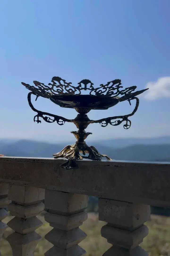 جا میوه ای برنز بسیار شکیل و زیبا|ظروف سرو و پذیرایی|سمنان, |دیوار