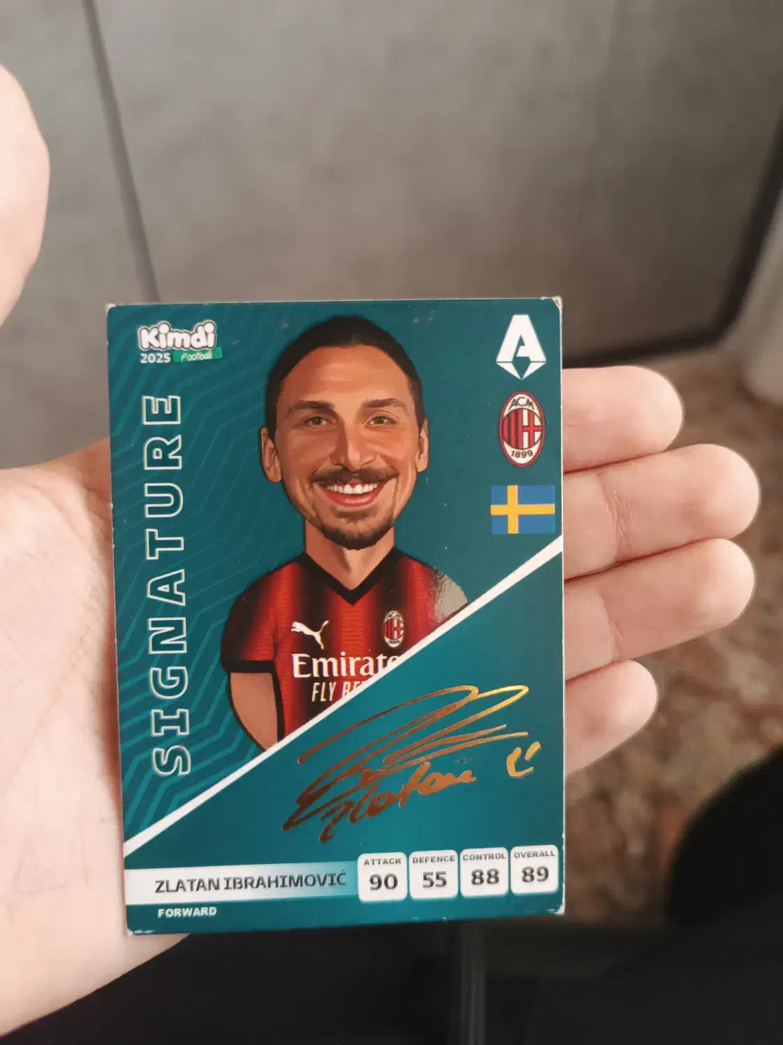 کارت کیمدی امضای زلاتان ابراهیموویچ|کلکسیون و سرگرمی|گنبد کاووس, |دیوار