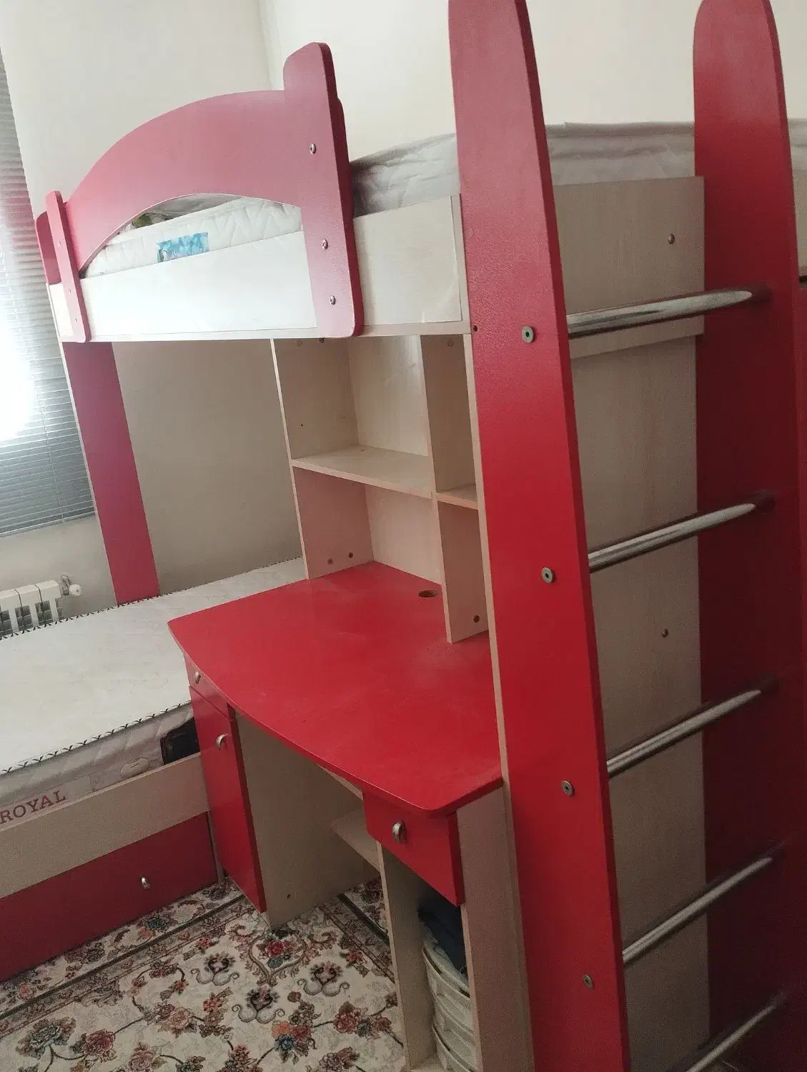 تخت دو طبقه|تخت و سرویس خواب|الشتر, |دیوار