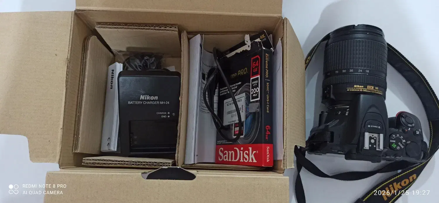 دوربین عکاسی 5500dنیکون|دوربین عکاسی و فیلم‌برداری|شهریار, شهریار|دیوار