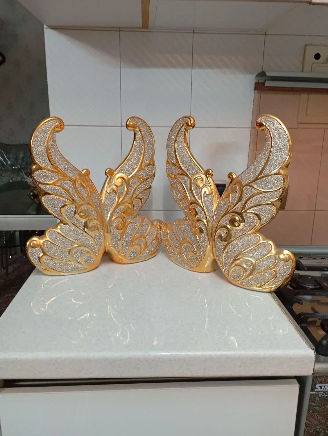 مدل پروانه طلایی|مجسمه، تندیس، ماکت|باقرشهر, |دیوار