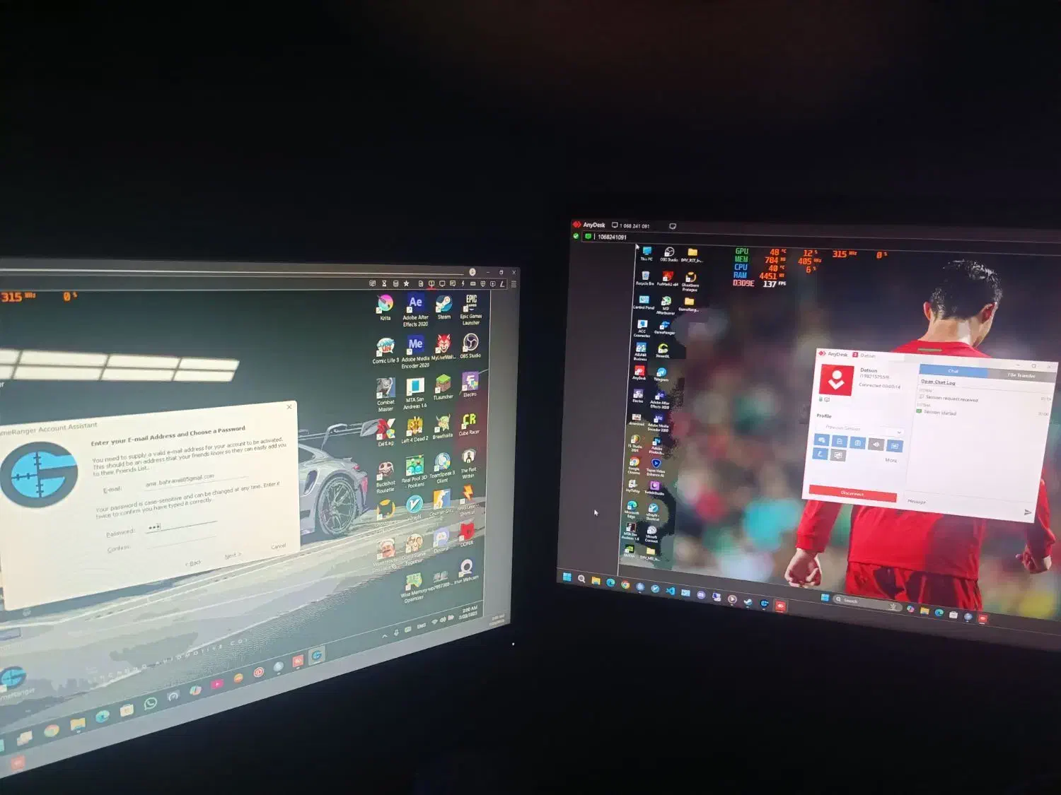 دو عدد مانیتور|قطعات و لوازم جانبی رایانه|فردیس, شهرک ناز|دیوار