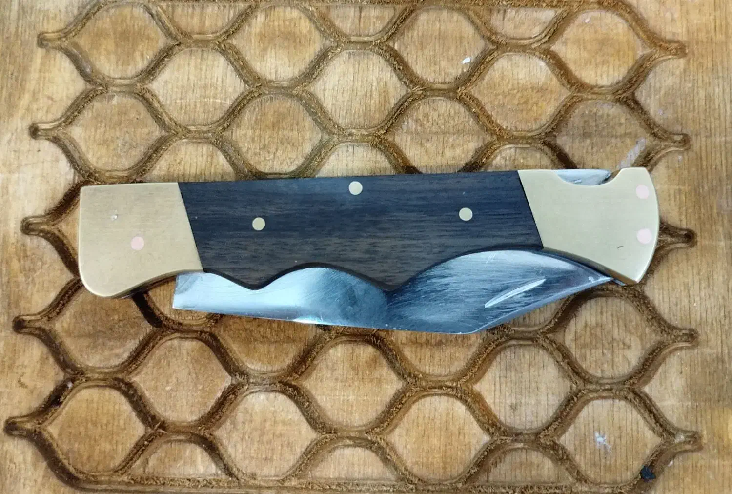 چاقو سر و ته برنجی|کلکسیون اشیاء عتیقه|رفسنجان, |دیوار