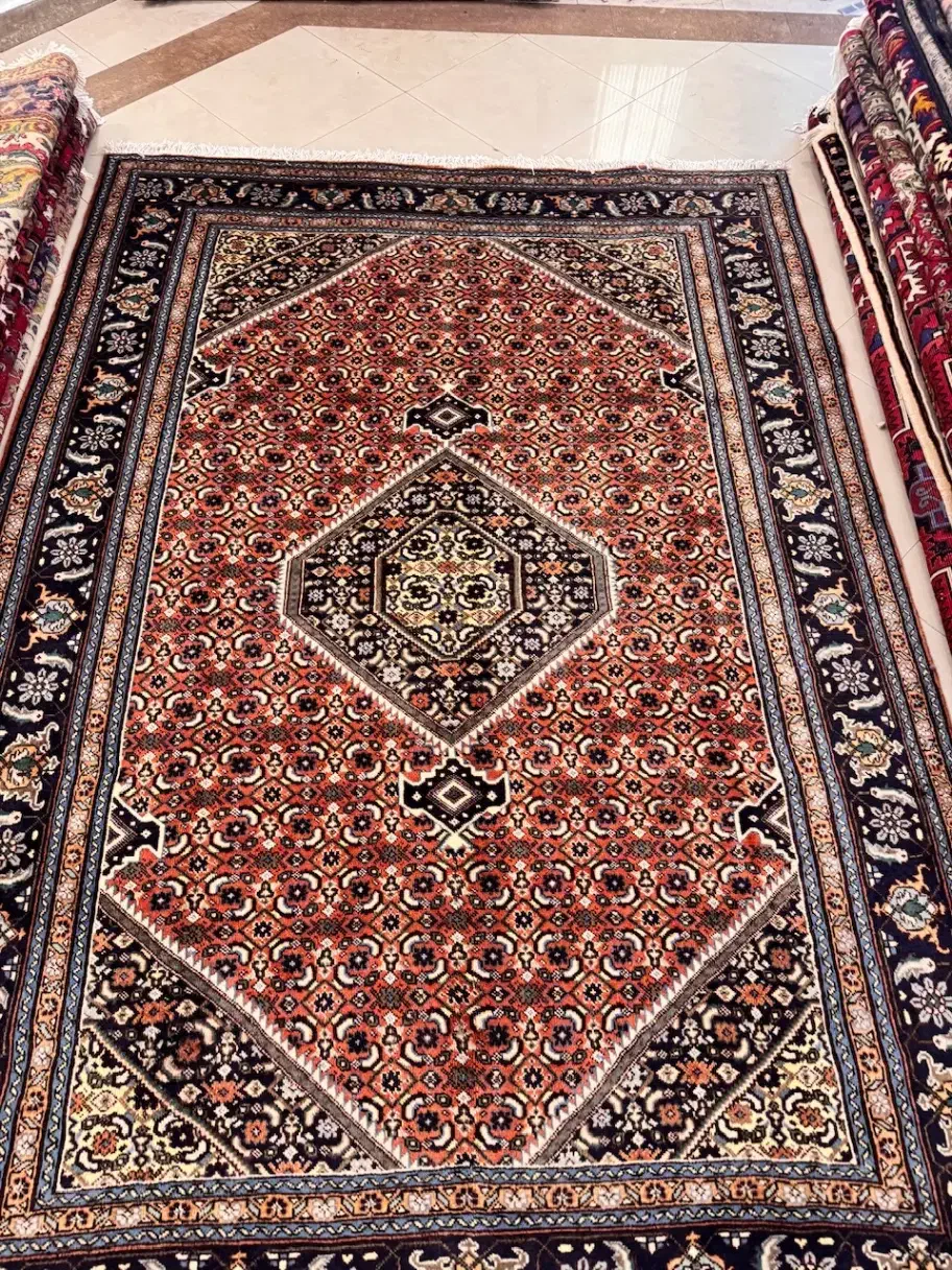 6متری دستباف اردبیل نقشه ماهی رنگ مسی|فرش|تهران, یوسفآباد|دیوار