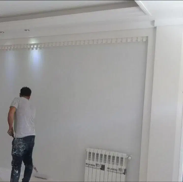 رنگ آمیزی نقاشی ساختمان نقاش(عضواتحادیه)|خدمات پیشه و مهارت|مشهد, کوثر|دیوار