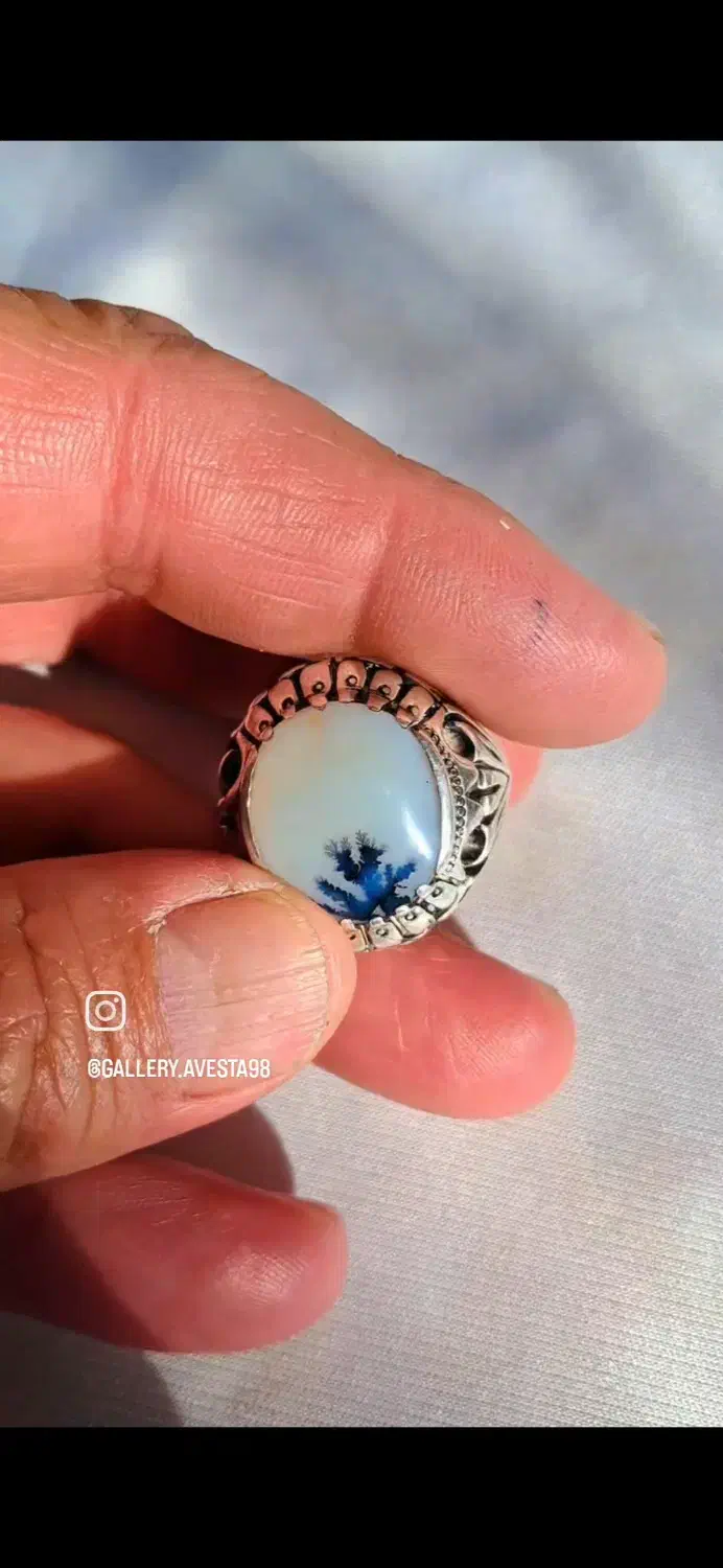 انگشتر نقره بانگین شجر|جواهرات|آباده, |دیوار