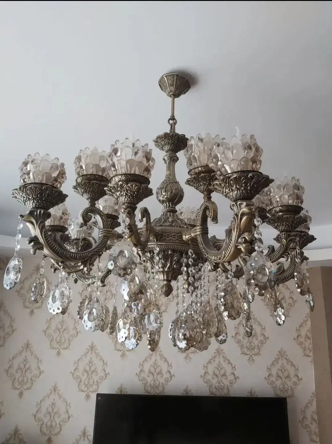 لوستر دای کاس آلومینیومی ۱۵ شعله|لوستر و چراغ آویز|تبریز, |دیوار