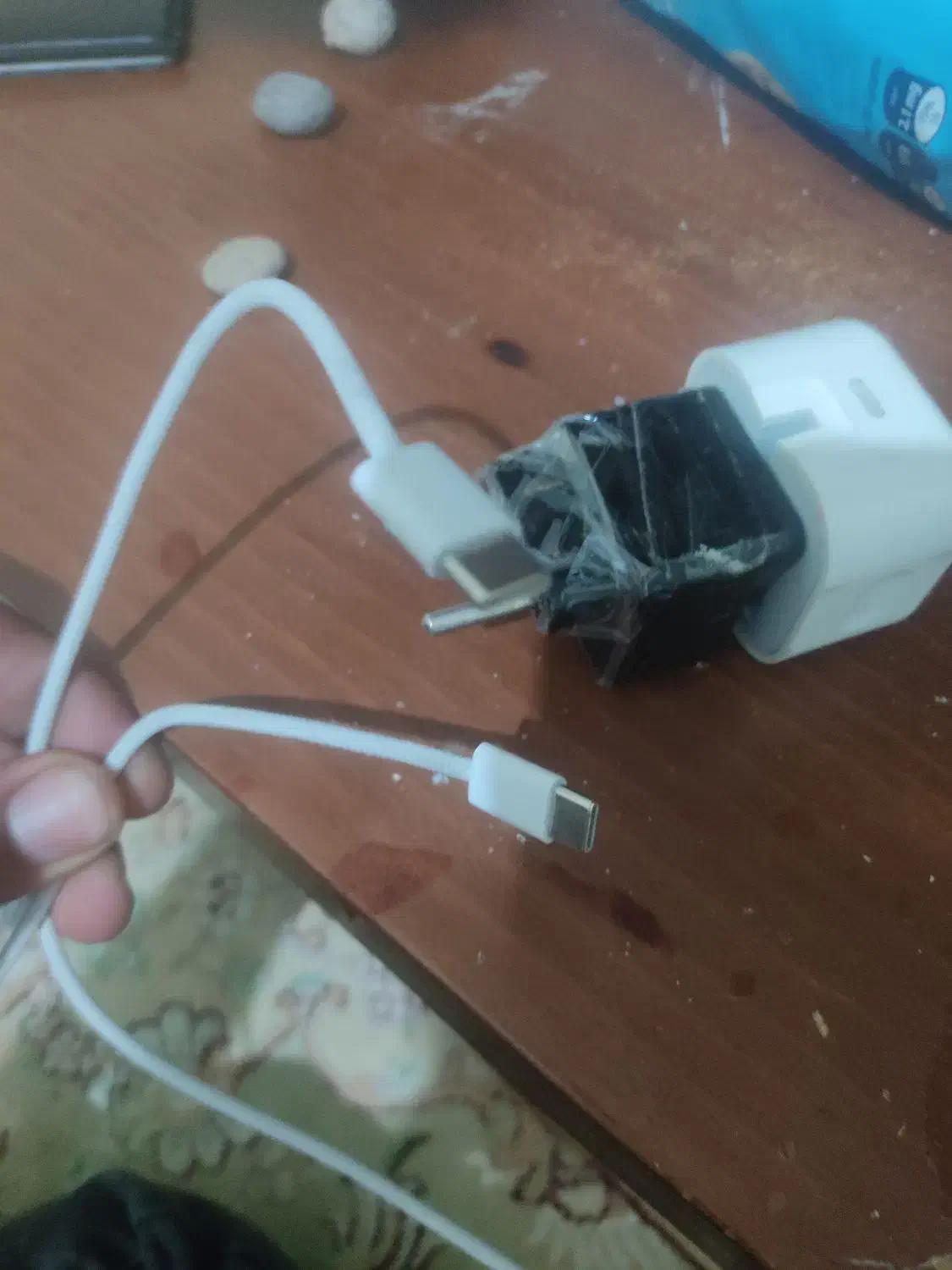 شارژر فابریک اصلی قدیمی دوسر آیفون اپل. تایپ سی.|لوازم جانبی موبایل و تبلت|پرند, فاز ۶|دیوار