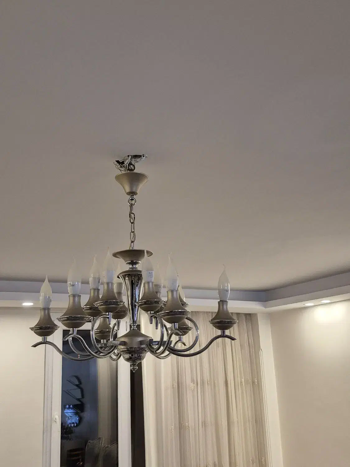 لوستر ۴ شاخه ۸ شعله|لوستر و چراغ آویز|تهران, سهروردی|دیوار