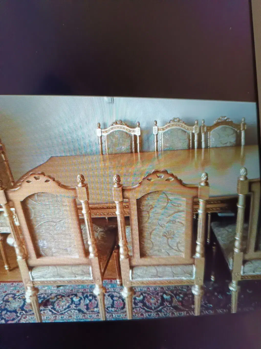 میز و صندلی نهار خوری طلایی|میز و صندلی غذاخوری|اصفهان, هوانیروز|دیوار