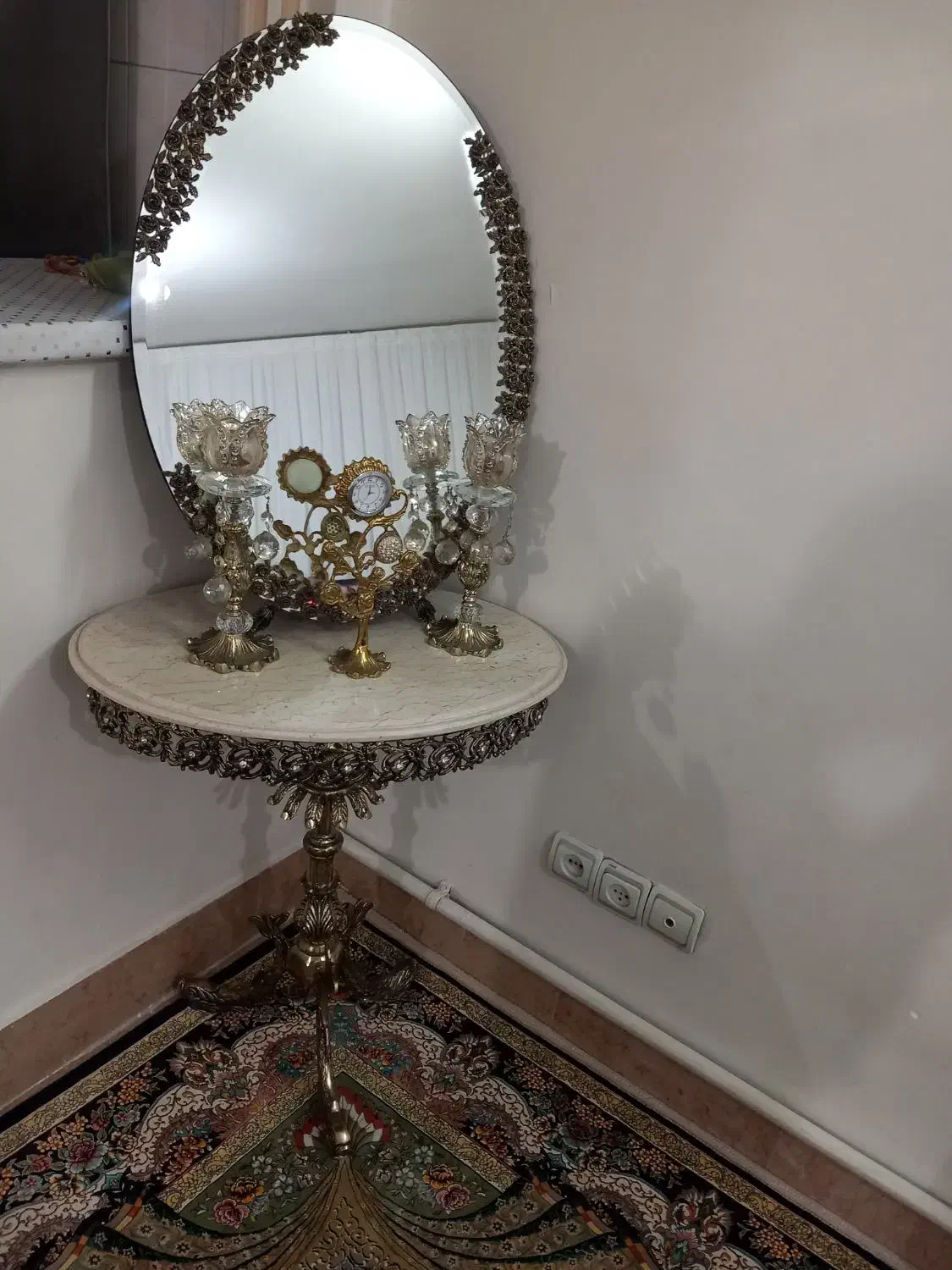 آینه و شمعدان|صنایع دستی و سایر لوازم تزئینی|قدس, شهرقدس|دیوار