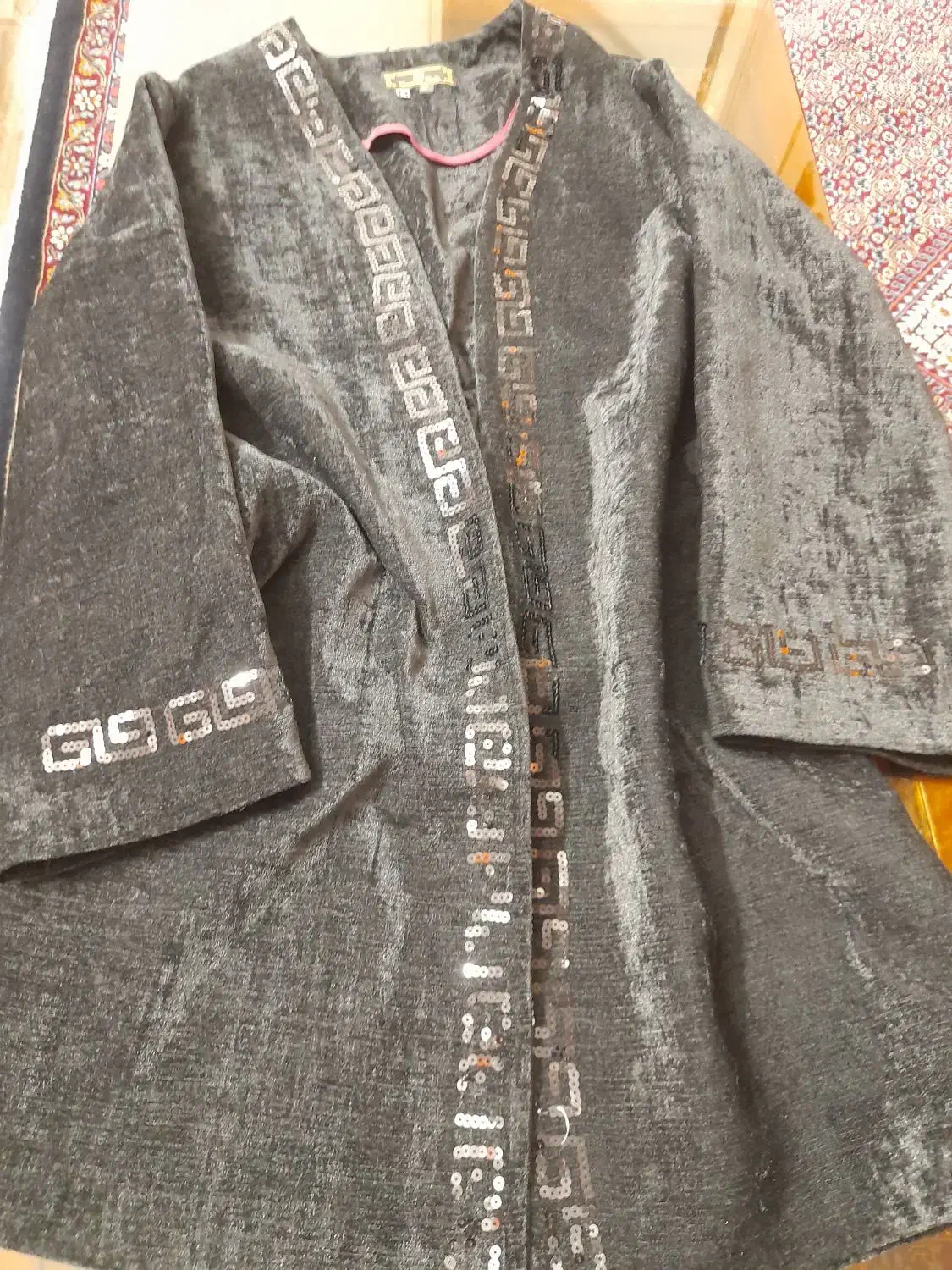 مانتو مشکی مخمل|لباس|زنجان, |دیوار