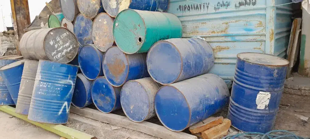 بشکه ۲۲۰لیتری فلزی در حد نو|مصالح و تجهیزات ساختمان|بندر ماهشهر, |دیوار