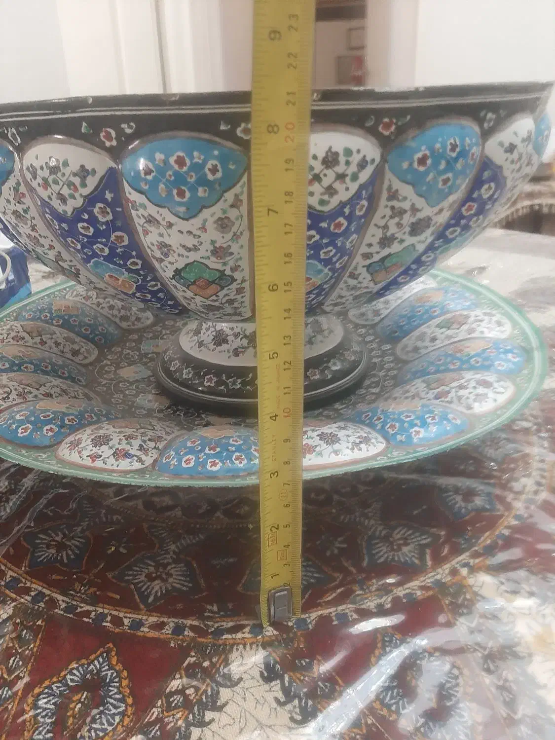 کاسه مسی مینا|کلکسیون اشیاء عتیقه|تهران, شهر زیبا|دیوار