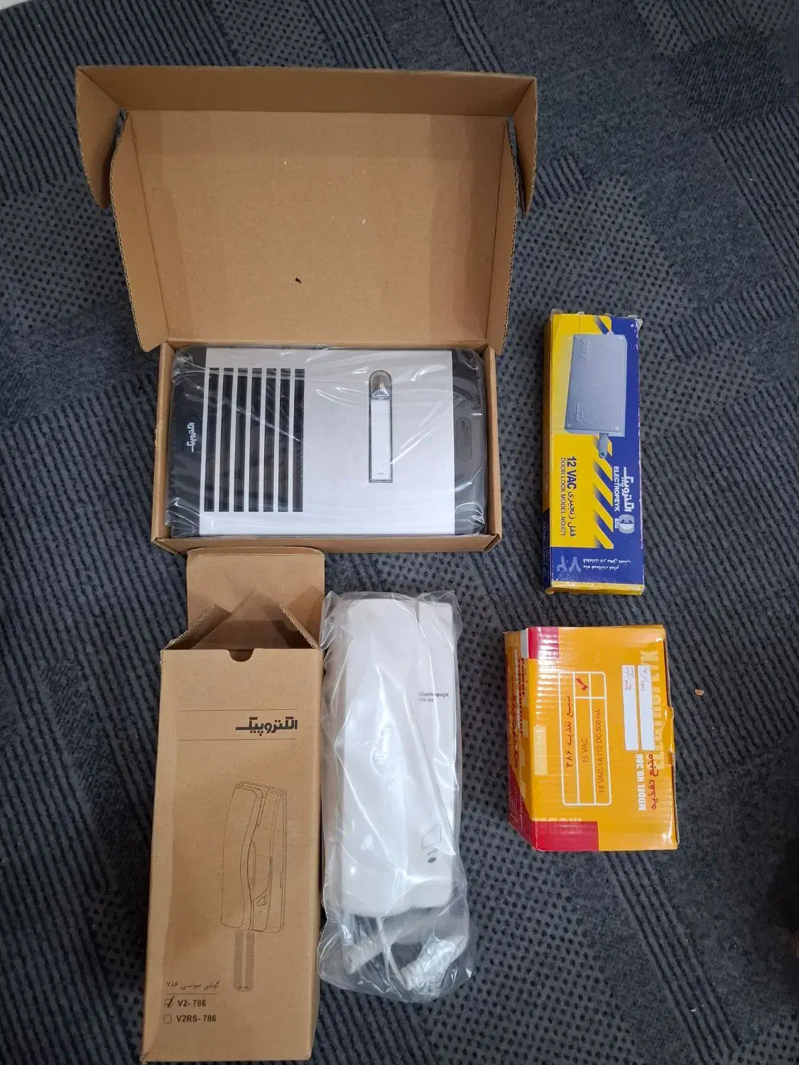 پکیج آیفون صوتی الکتروپیک مدل V2-786 با پنل 875|صوتی و تصویری|یزد, |دیوار