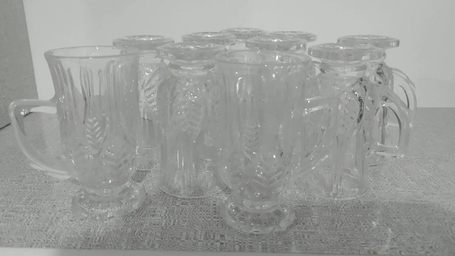 ده عدد استکان کریستال|کلکسیون اشیاء عتیقه|بیجار, |دیوار