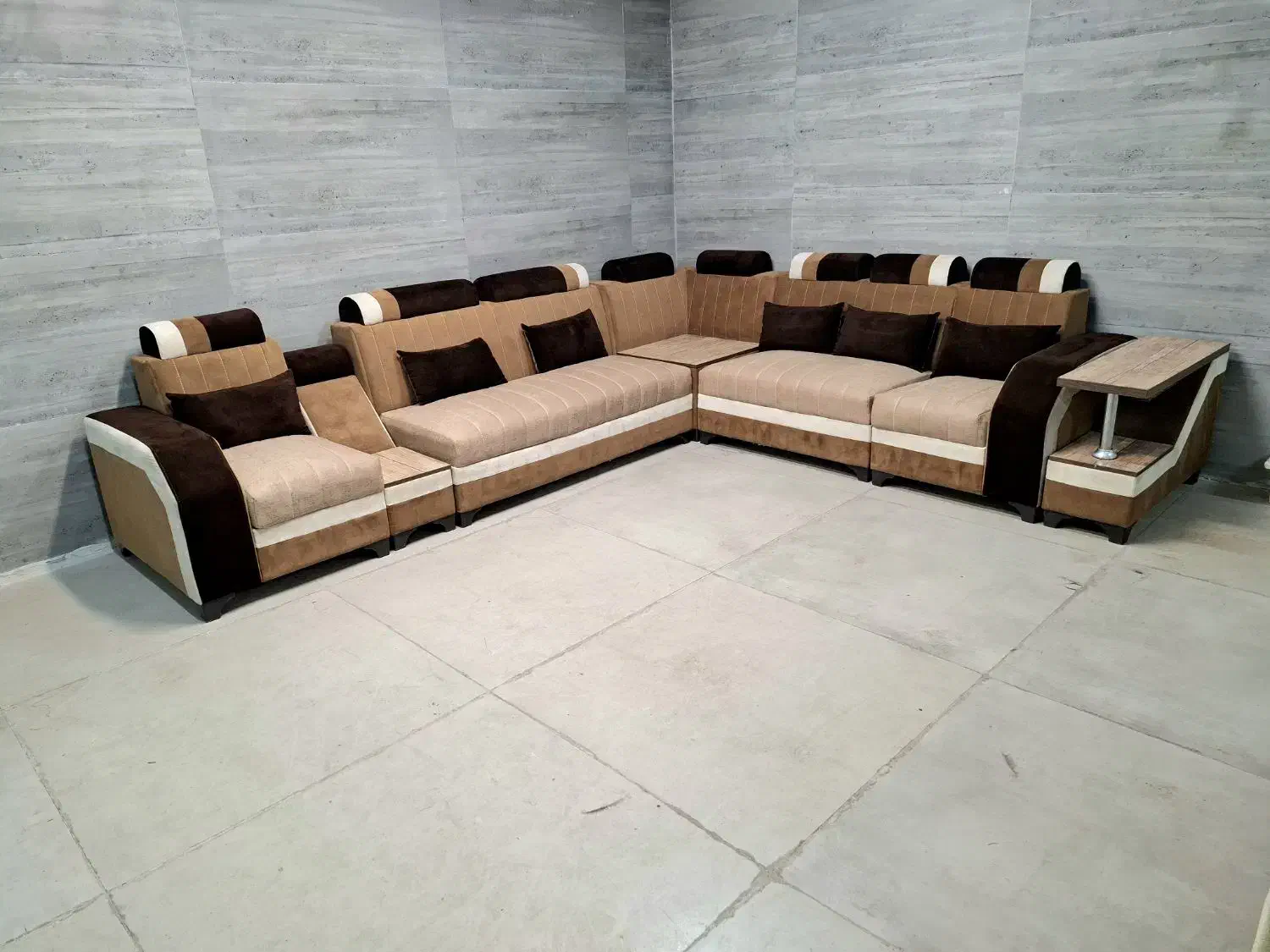 مبل ال با پارچه تشک نو فستو|مبلمان خانگی و میز عسلی|اصفهان, جلالیه|دیوار