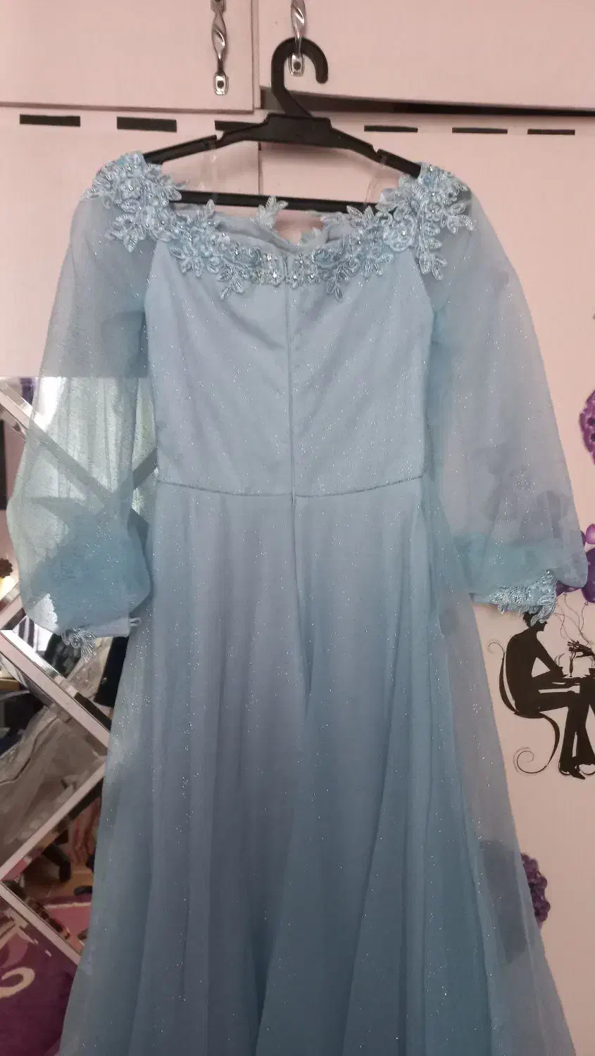 لباس مجلسی آبی روشن|لباس|شاهدشهر, |دیوار