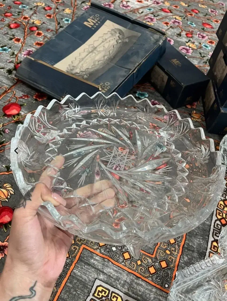 ظروف پذیرایی کریستال اصل چین|ظروف سرو و پذیرایی|چهاردانگه (تهران), |دیوار