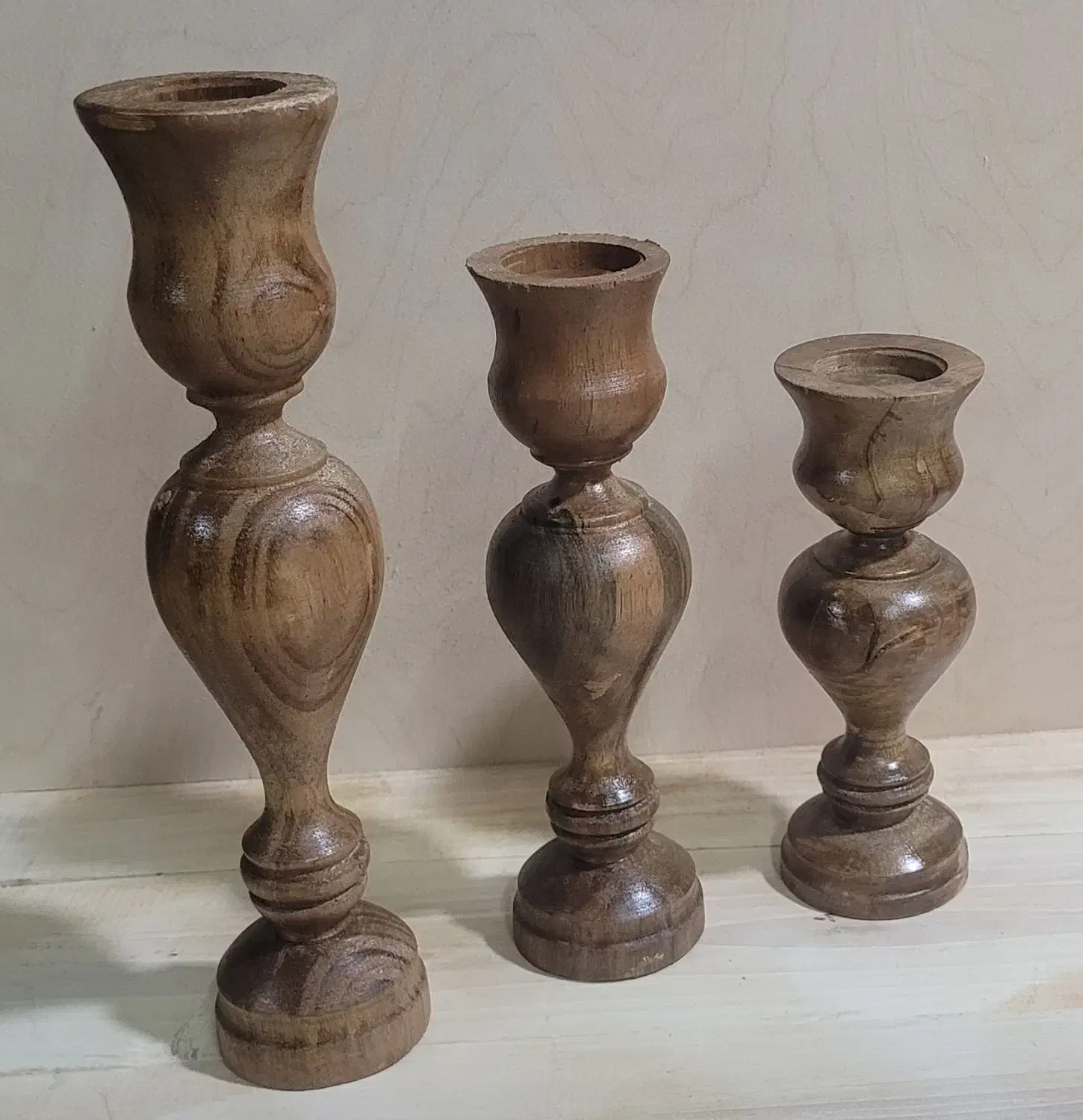 شمعدان چوبی|صنایع دستی و سایر لوازم تزئینی|اصفهان, پرتمان|دیوار