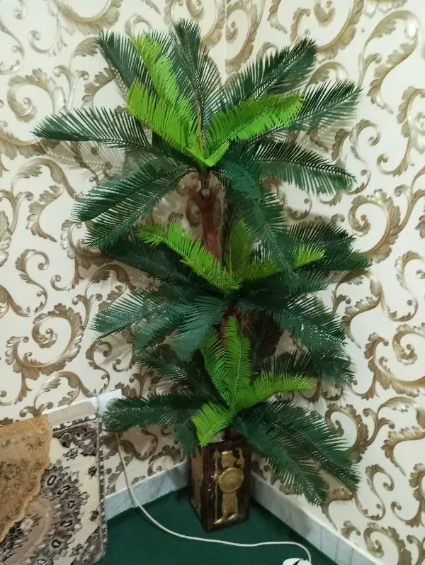 نخل یک متر و شصت سانت بزرگ و زیبا|گل مصنوعی|اسفراین, |دیوار