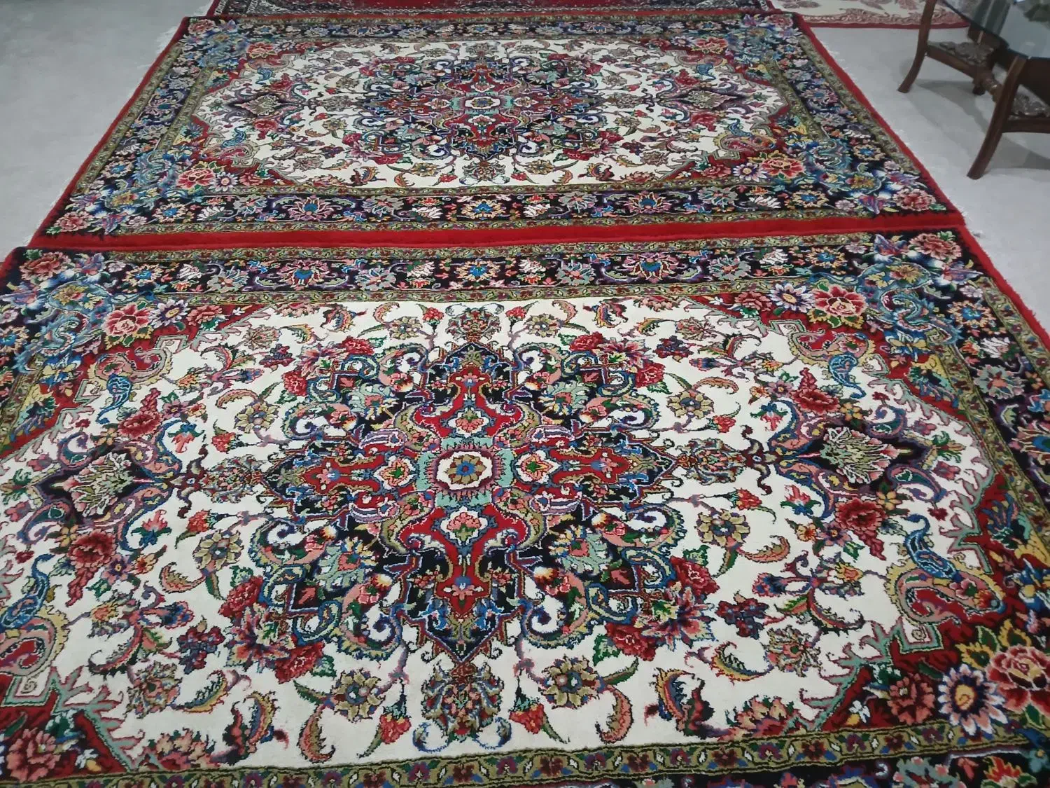 یک جفت فرش دستباف سالاری|فرش|هشترود, |دیوار