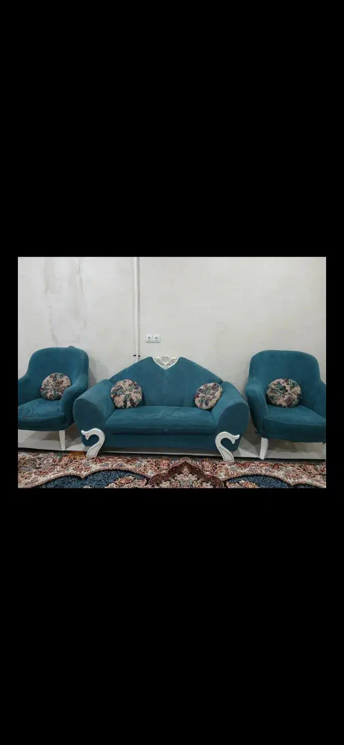 دو دست مبل اسپرت و سلطنتی ۷ نفره|مبلمان خانگی و میز عسلی|بهبهان, |دیوار
