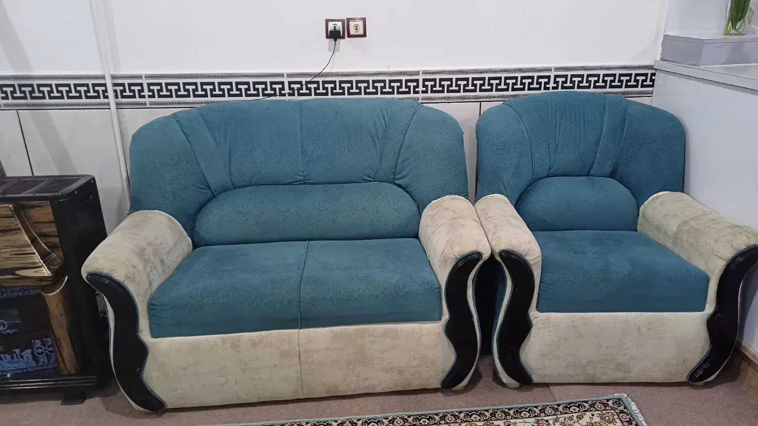 مبل ۷نفره|مبلمان خانگی و میز عسلی|خرمدره, |دیوار