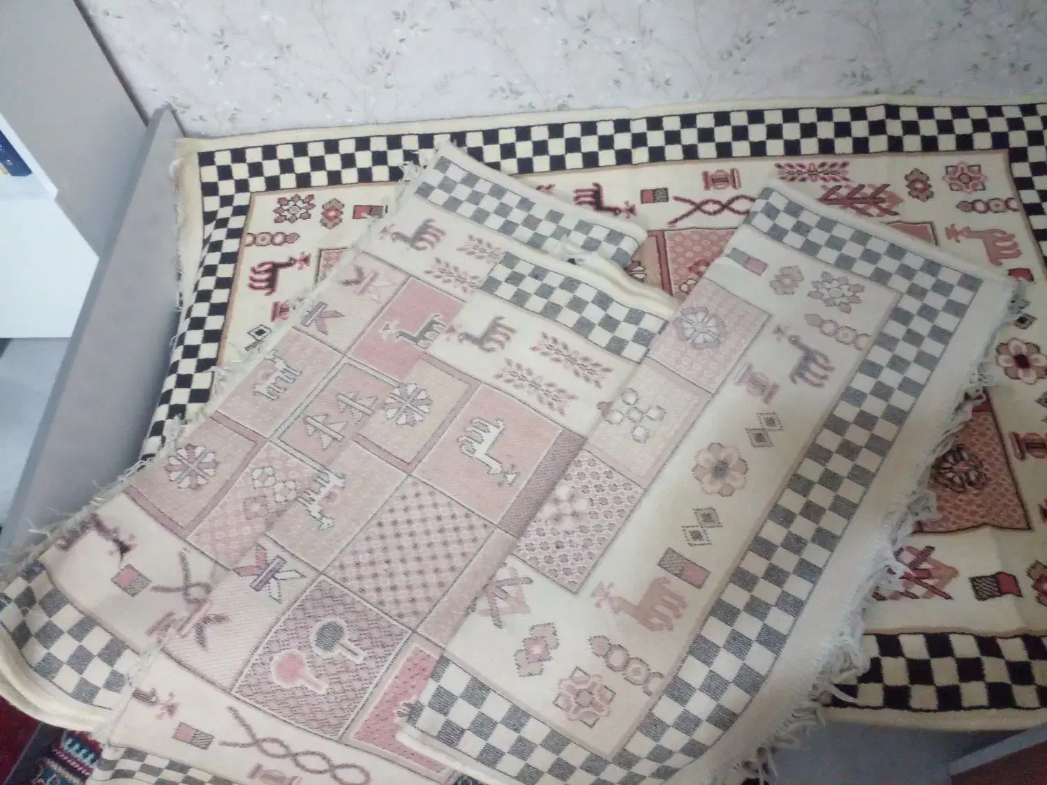 گلیم و پادری ۴عدد|گلیم، جاجیم، گبه|مشهد, رسالت|دیوار