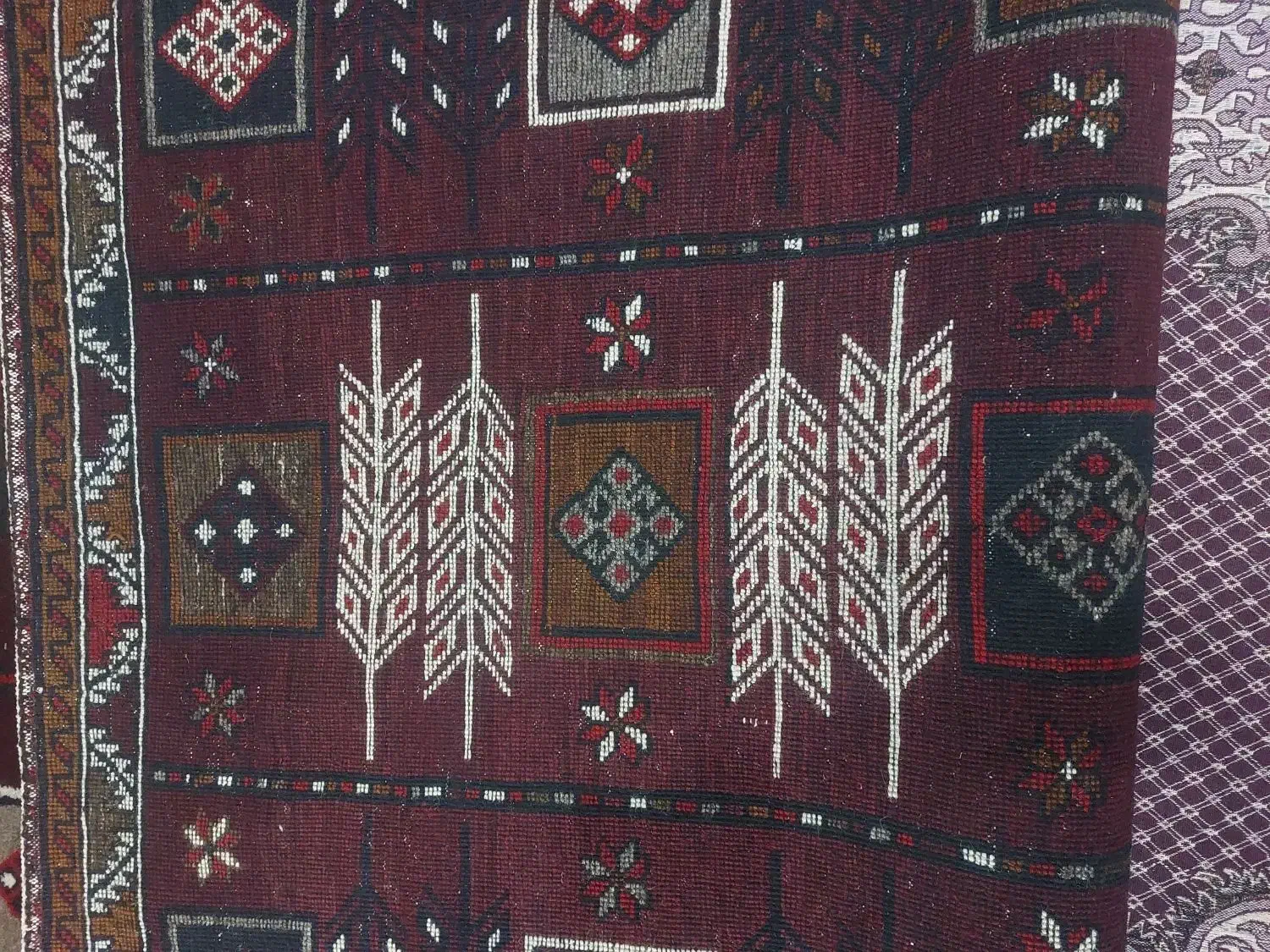 قالی دستبافت|فرش|خرم‌آباد, |دیوار