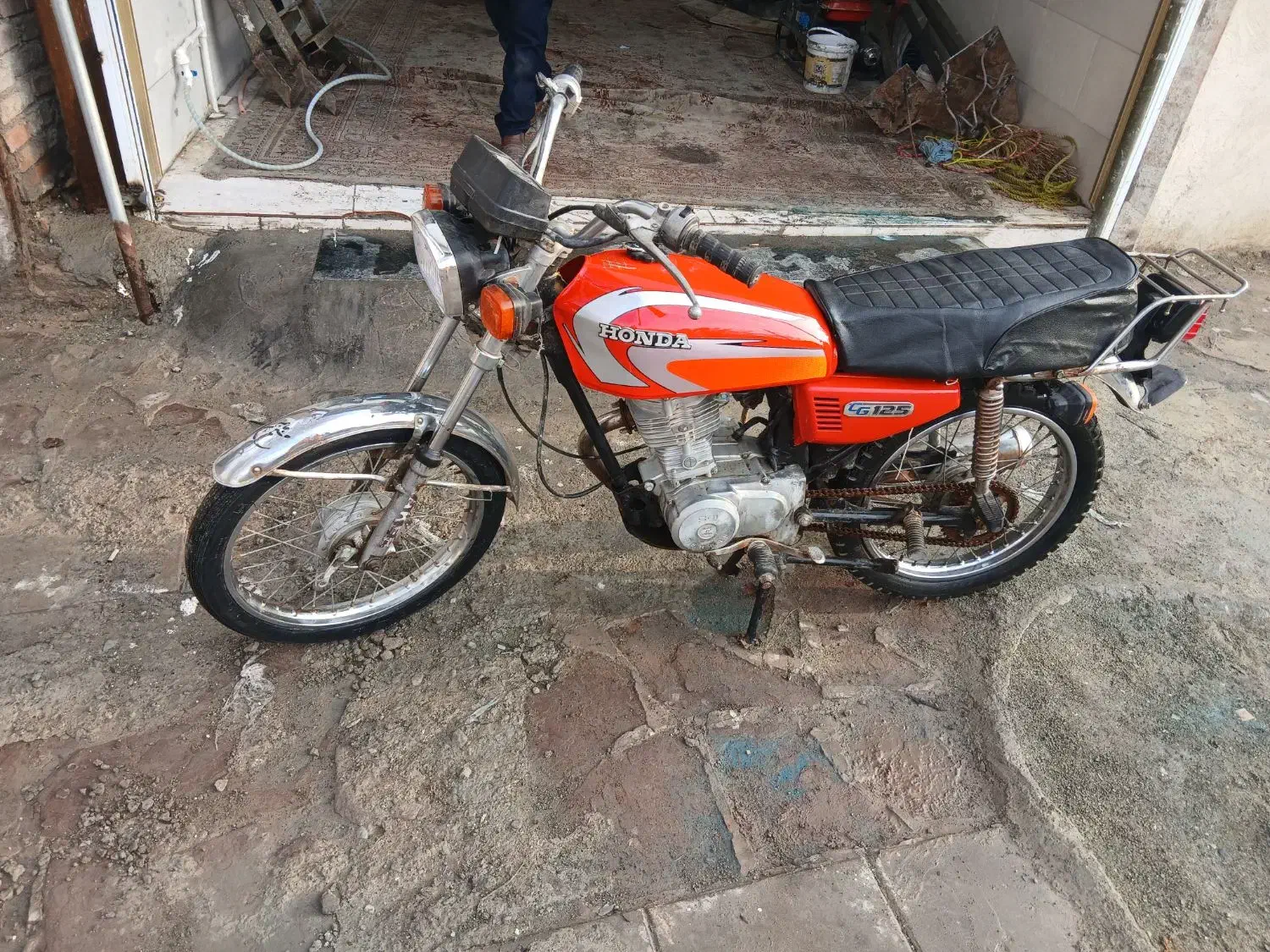 هوندا مزایده مدل ۸۹|موتورسیکلت|رباط‌کریم, یقه|دیوار